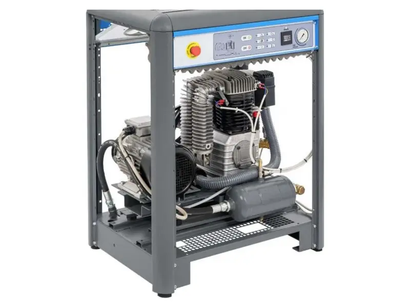 Compressorblok op frame